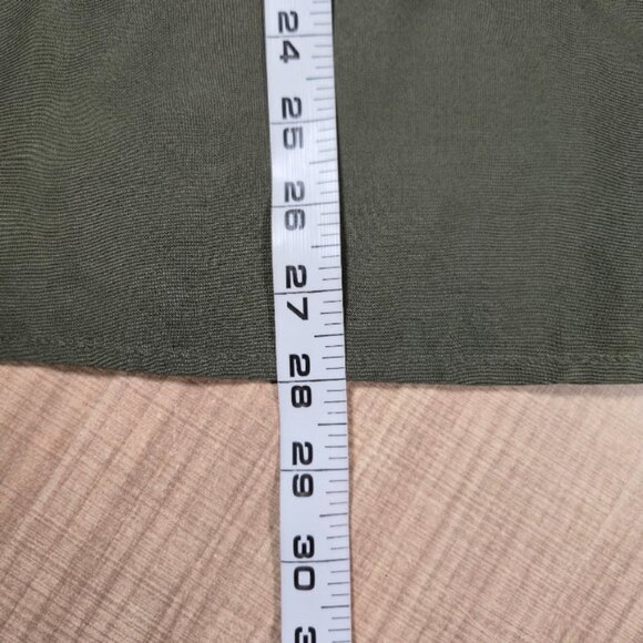 Time & Tru Embroidered Top Women Size L Green Bohemian Preppy Peasant - Picture 8 of 8